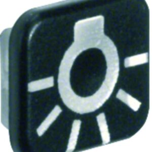 Linse mit Aufdruck Linse mit Aufdruck Symbol für Licht Berker W.1 transparent, Berker 18223501