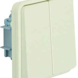 Serienschalter-Einsatz mit Wippe 2fach AP/UP Berker W.1 polarweiß matt, Berker 30553512