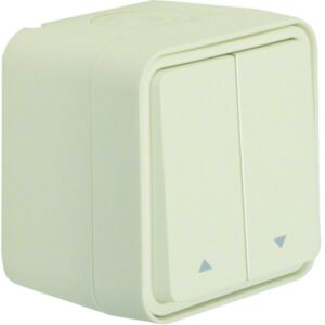 Jalousie-Serienschalter Pfeile AP W.1 pw, Berker 30753522