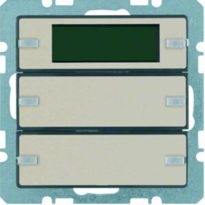 Tastsensor 2fach mit Beschriftungsfeldern, RTR, Display Berker Q.1/Q.3 anthrazit, Berker 75662726
