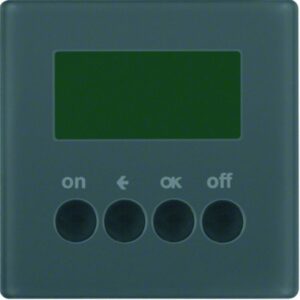 KNX-Funk Zeitschaltuhr quicklink Berker Q.1/Q.3 anthrazit, samt, Berker 85745226