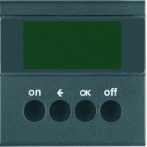 KNX-Funk Zeitschaltuhr quicklink Berker S.1/B.3/B.7 anthrazit, matt, Berker 85745285