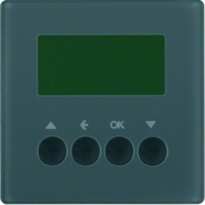 Jalousie-Schaltuhr Berker Q.1/Q.3 anthrazit, samt, Berker 85741126