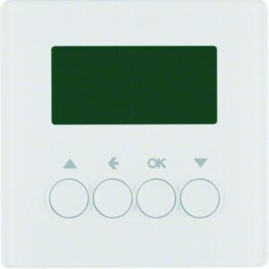 KNX-Funk Jalousie-Schaltuhr quicklink Berker Q.1/Q.3 polarweiß, samt, Berker 85745129