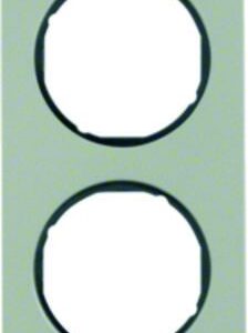 Rahmen Berker R.3 Edelstahl/schwarz, Berker 10142204