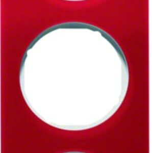Rahmen Berker R.1 rot transparent/polarweiß glänzend, Berker 10132349