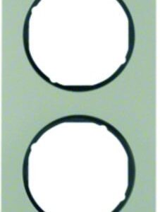 Rahmen Berker R.1 Edelstahl/schwarz, Berker 10142104
