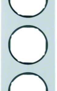 Rahmen Berker R.3 Alu/schwarz, Berker 10152284