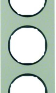Rahmen Berker R.1 Edelstahl/schwarz, Berker 10152104