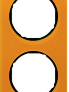 Rahmen Berker R.1 orange transparent/schwarz glänzend, Berker 10142334