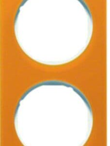 Rahmen Berker R.1 orange transparent/polarweiß glänzend, Berker 10142339