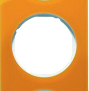 Rahmen Berker R.1 orange transparent/polarweiß glänzend, Berker 10132339