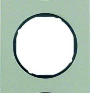 Rahmen Serie R.classic Edelstahl/schwarz, Berker 10132004
