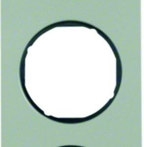 Rahmen Berker R.3 Edelstahl/schwarz, Berker 10132204