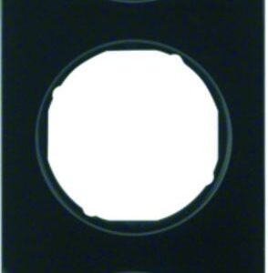 Rahmen Berker R.3 Glas, schwarz, Berker 10132216