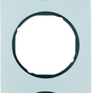 Rahmen Berker R.3 Alu/schwarz, Berker 10132284