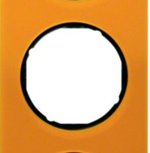 Rahmen Berker R.1 orange transparent/schwarz glänzend, Berker 10132334