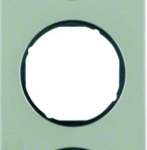 Rahmen Berker R.1 Edelstahl/schwarz, Berker 10132104