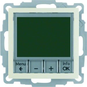 Temperaturregler, Schließer, mit Zentralstück, zeitgesteuert Berker S.1 weiß, gl, Berker 20448982