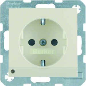 Steckdose SCHUKO mit LED-Orientierungslicht Berker S.1 weiß, glänzend, Berker 41098982