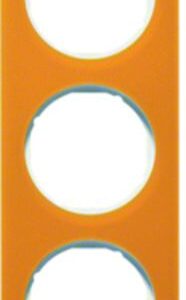 Rahmen Berker R.1 orange transparent/polarweiß glänzend, Berker 10152339