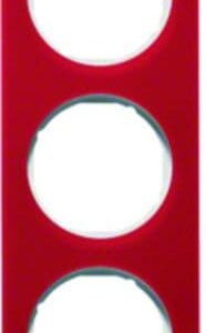 Rahmen Berker R.1 rot transparent/polarweiß glänzend, Berker 10152349