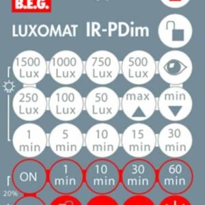 Infrarotfernbedienung zur bequemen Einstellung BEG 92200