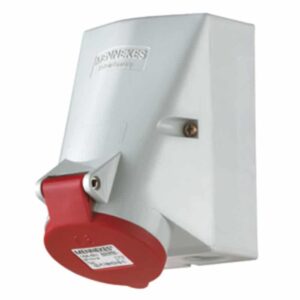 Wanddose TwinCONTACT, 16A4p6h400V, IP44, Mennekes 418