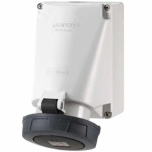 Wanddose, 63A5p7h500V, IP67, Mennekes 2007A