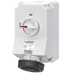 Wanddose DUO,63A5p7h500V,IP67, Mennekes 5759A