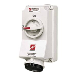 Wanddose DUO,16A5p5h600-690V,IP44, Mennekes 5771A