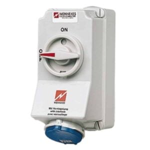 Wanddose DUO,16A5p9h230V,IP44, Mennekes 5102A