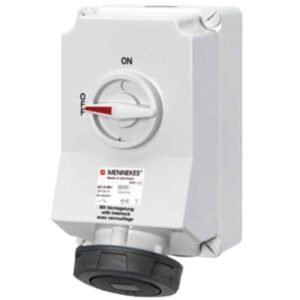 Wanddose DUO, 63A4p7h500V, IP67, Mennekes 5111A