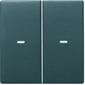 KNX Q.x Abdeckung 2fach mit klarer Linse, anthrazit samt, Berker 80960326