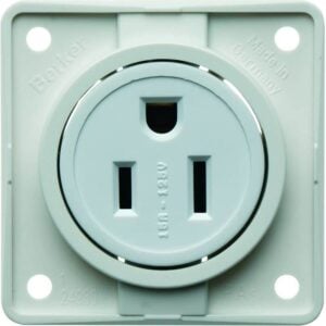 Steckdose m SK USA/CAN NEMA 5-15R ITG pw, Berker 862632502