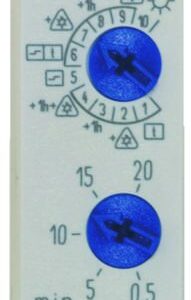 Reiheneinbau-Treppenlicht-Zeitschalter (TLZ) mit 10 Funktionen und Ausschalt-Vorwarnung THEBEN 0060003