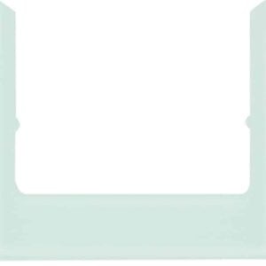 Designrahmen eckig Glas, polarweiß, Berker 13196909