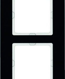 Rahmen Berker Q.7 Glas schwarz, Berker 10146076