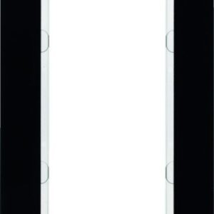 Rahmen mit großem Ausschnitt Berker Q.7 Glas schwarz, Berker 13096076