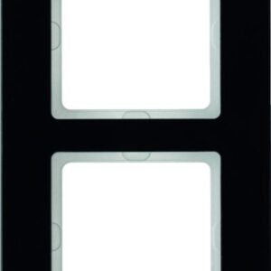 Rahmen Berker Q.7 Glas schwarz, Berker 10126076