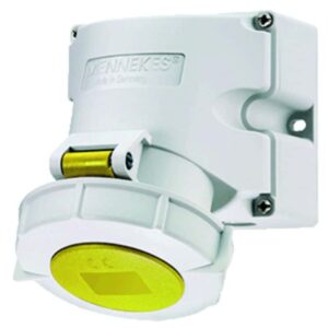 Wanddose TwinCONTACT, 16A5p4h110V, IP67, Mennekes 9140