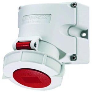 Wanddose TwinCONTACT, 32A4p6h400V, IP67, Mennekes 9172
