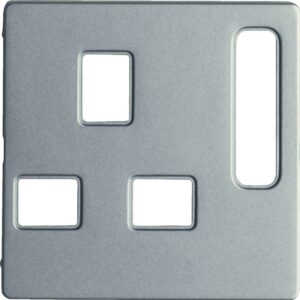 Q.x Zentralstück für British Standard SD abschaltbar, alu samt, Berker 3313076084