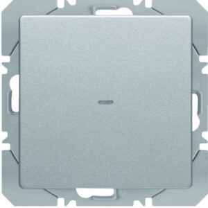 KNX-Funk Wandsender 1fach flach quicklink Berker Q.1/Q.3 alu, samt, Berker 85655224