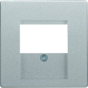 Zentralstück für TDO-Steckdose Berker Q.1/Q.3 alu, samt, Berker 6810336084