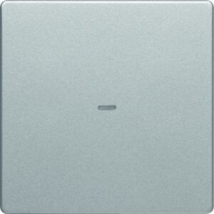 KNX Q.x Abdeckung 1fach mit klarer Linse, alu samt, Berker 80960221