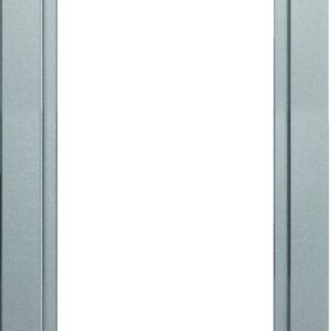KNX Q.1 Rahmen mit großem Ausschnitt, alu samt, Berker 13096084