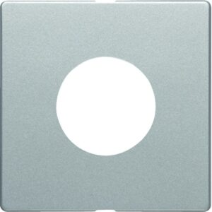 Q.x Zentralstück für Taster und Lichtsignal E10, alu samt, Berker 11246084