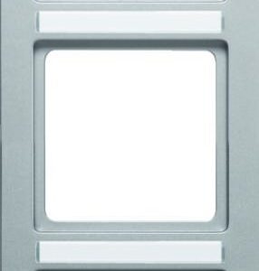 Q.1 Rahmen 3fach mit Beschriftungsfeld, alu samt, Berker 10136014
