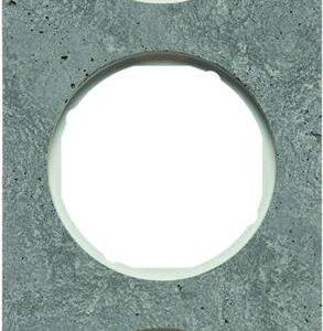 Rahmen Berker R.1 Beton-grau/polarweiß glänzend, Berker 10132379
